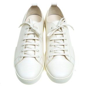 Louis Vuitton White Epi Leather Match Up Sneakers Sz UK 9.5/US 10.5M/US 12.5W/45